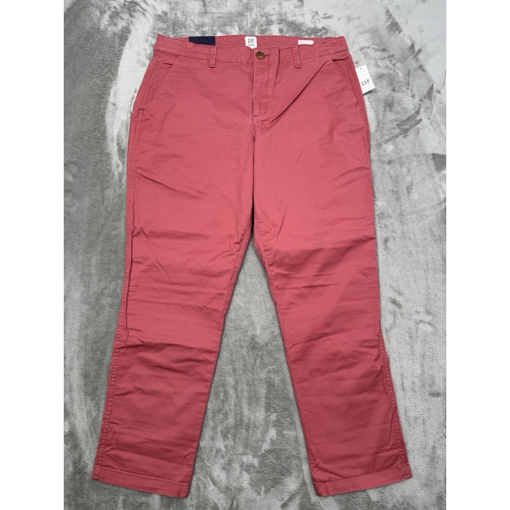 Gap Girlfriend Khaki Pants Womens 12 Stretch Utility Chino Casual Pink Salmon